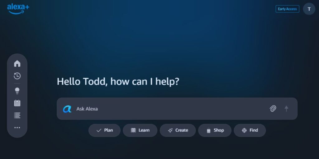 Alexa Plus agora disponível na web para competir com ChatGPT