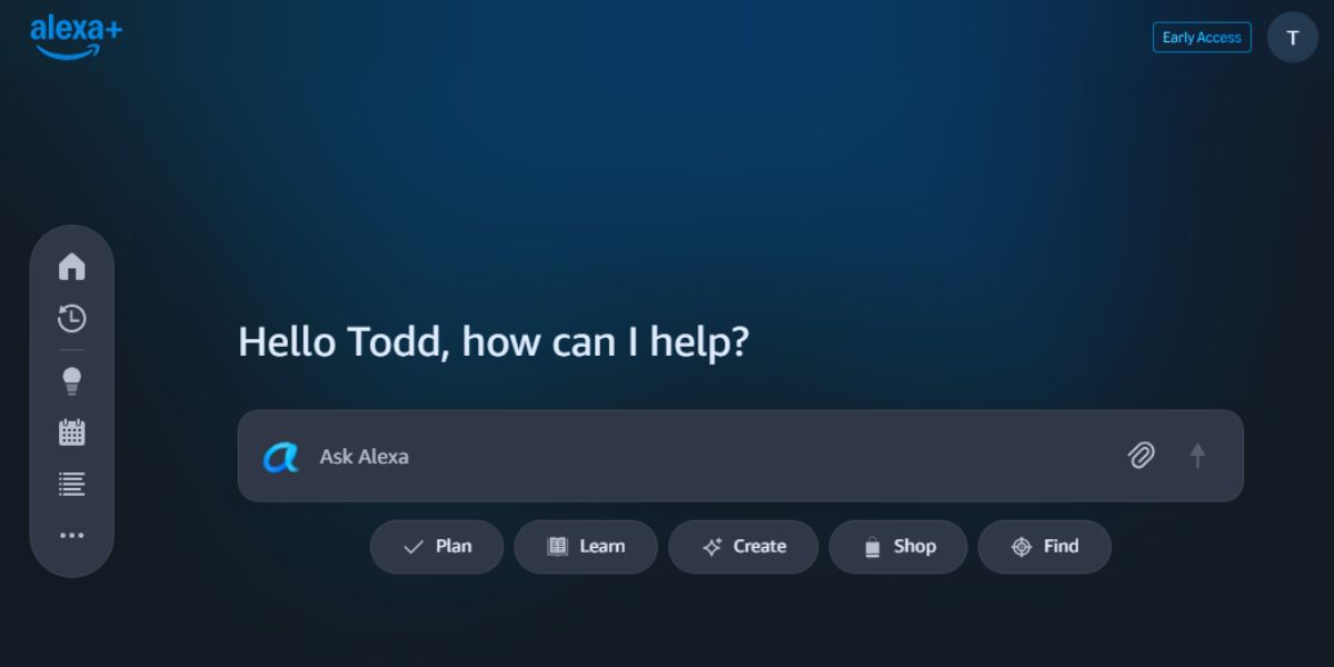 Alexa Plus agora disponível na web para competir com ChatGPT