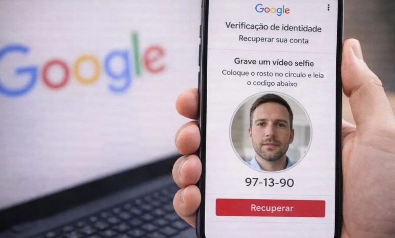 Vídeo selfie do Google: novo método para recuperar sua conta