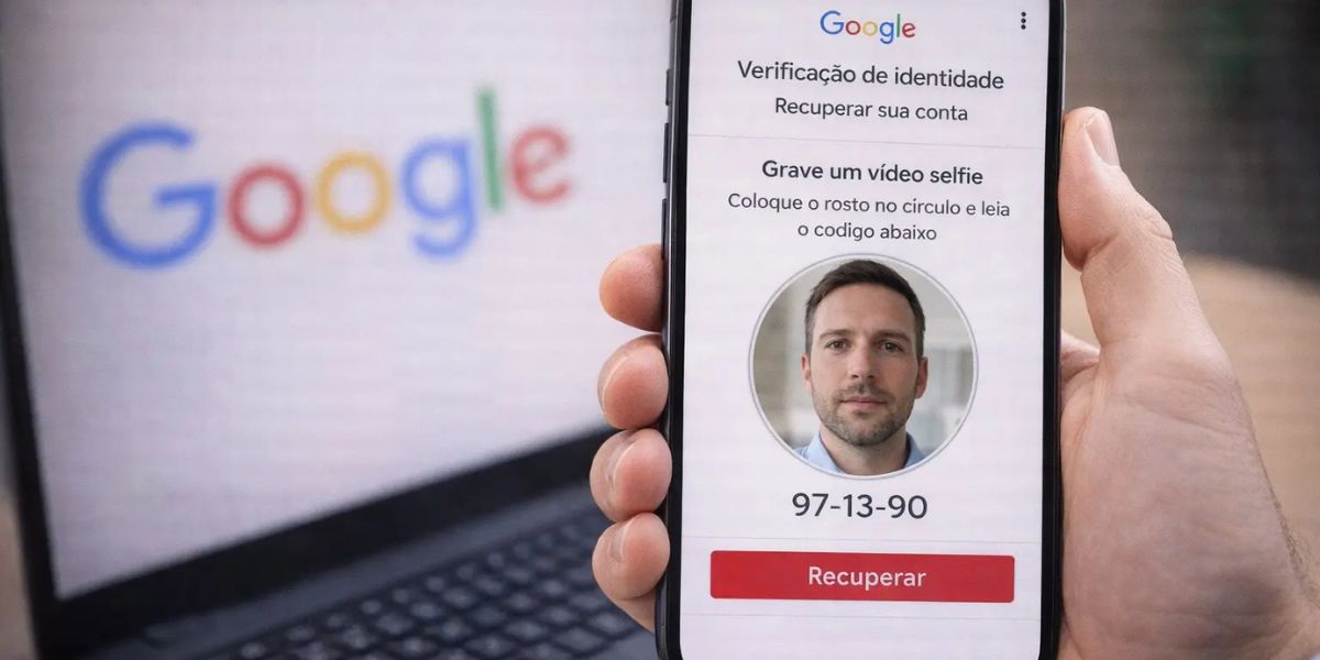 Vídeo selfie do Google: novo método para recuperar sua conta